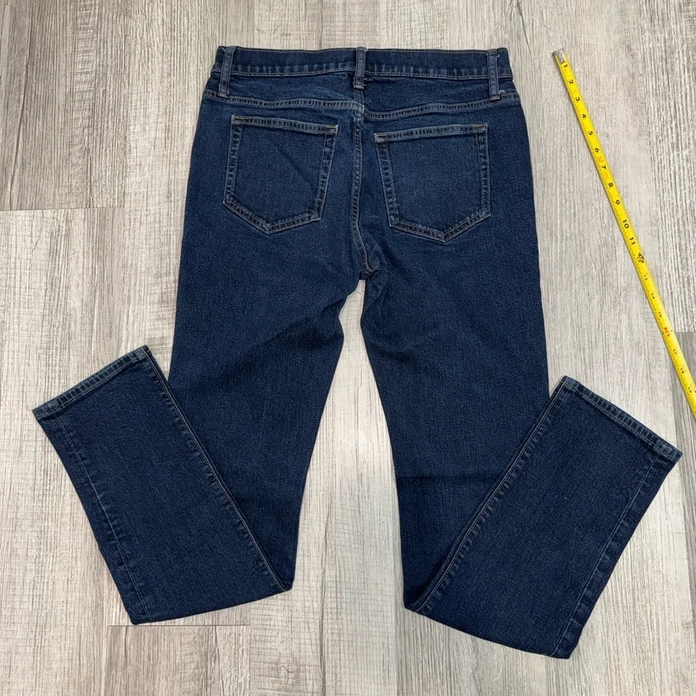 J.CREW Men's Blue Jeans Flex  Slim Stretch W32 L34 Dark  Wash Style AY516